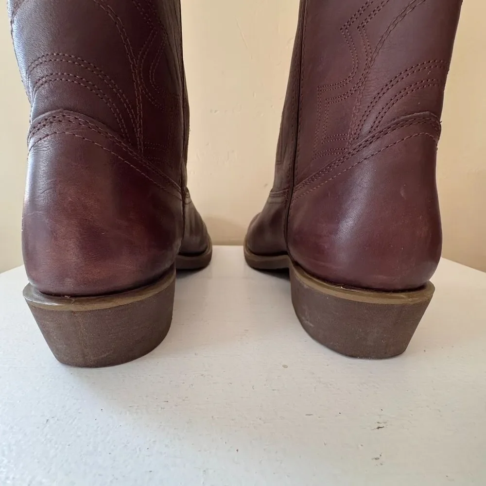 Durango Men’s Brown Leather Western Cowboy Boots Size 10 D  NEW